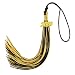Graduation Cap Tassel, Kissbuty Uniforms Graduation Tassel with 2019 Gold Year Charm for Graduation Photography Party Double Color (Black and Gold)