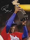 RON WASHINGTON TEXAS RANGERS ACTION SIGNED 8x10 - Autographed MLB Photos