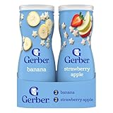 Gerber Puffs Banana & Strawberry Apple, 5.92 Ounce