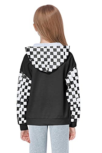 Image of Deeorla Little Boys Girls Cotton Tie Dye Hoodies Long Sleeve Pullover Sweatshirts for Big Kids 5-15Years