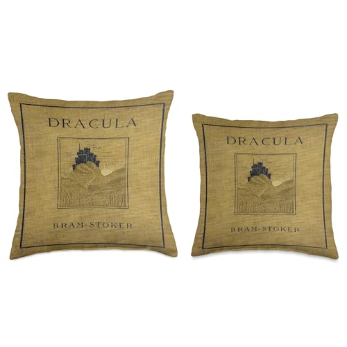 Dracula'S Castle Book Cover Throw Pillow thumb #2