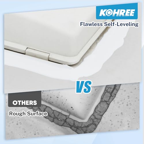 Kohree RV Roof Sealant 4 Pack, Self-Leveling Lap Sealant White, RV Caulking for Roofing, Maintenance, Repair