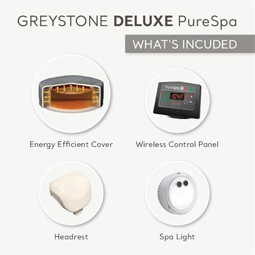 Intex 28451EP Purespa Plus Greystone Inflatable Square Outdoor Hot Tub Spa thumb #1