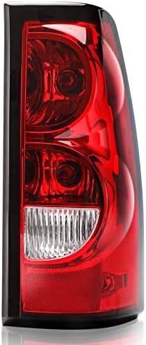 Tektend Tail Light Assembly Compatible with 2003 2004 2005 2006 Chevy Silverado 1500 2500 3500 Factory Style Taillights Pickup Rear Brake Lamps OE Replacement, Passenger Side