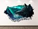Wolf Wall Decal Art Decor 3D Smashed Kids Animal Sticker Mural Nursery Boys Gift BL20 (30