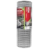 YARDGARD 1/2 in. x 1 in. Mesh Welded Wire Fence Roll, 24 in. x 25 ft., 16 Gauge Galvanized Steel Fence for Rabbit Fence, Chicken Coop, Cage Wire, Garden Protection and Small Animal Enclosures