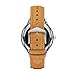Fossil Women's Gen 3 Venture Stainless Steel and Leather Touchscreen Smartwatch, Color: Silver, Brown (Model: FTW6007)