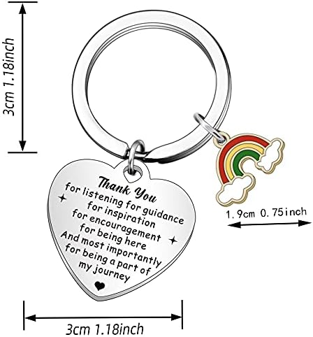 WTOPP Thank You Gift Mentor Appreciation Keyring Gifts Boss Keyring Gift Colleague Leaving Gifts Christmas Birthday Retirement Gift for Mentor