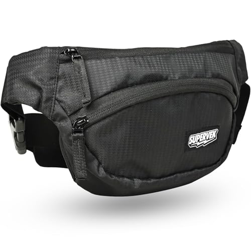 Supervek Waist Bag for Man Women - Premium Lightweight Water-Resistant Durable Fabric - Crossbody...