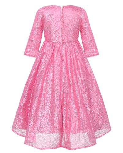 JerrisApparel Girls Sequins Party Dress Flower Pageant Ball Gown Dress Prom Dance Outfits2