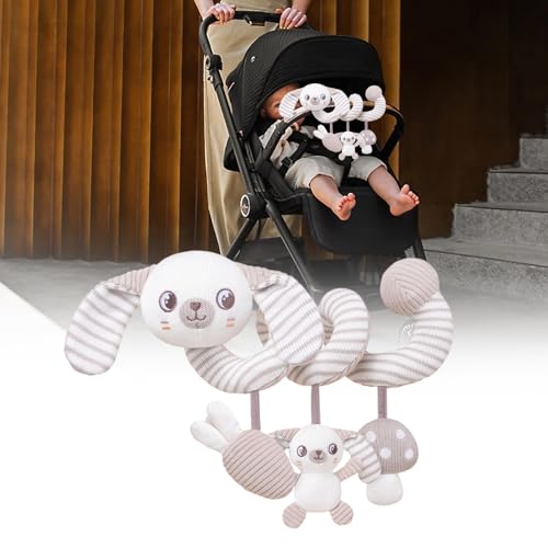 Jouets siège auto et poussette suspendus pour éveil bébé voyage - 3