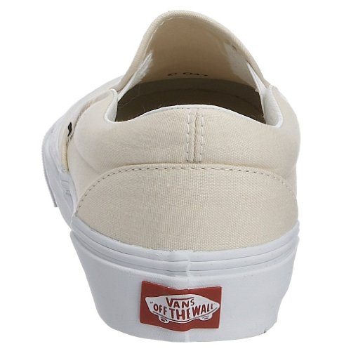 Vans Vans - Unisex Adult Classic Slip-On Shoes in White, Size: 6.5 D(M) US Mens / 8 B(M) US Womens, Color: White