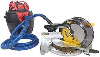 Cen-Tec Systems 95204 10 Ft. Antistatic Vacuum Hose for Shop Vacs with Expanded Multi-Brand Power Tool Adapter Set, Blue