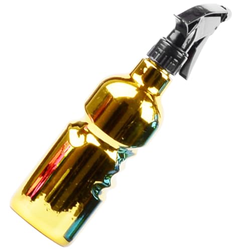 HONMEET Spruzzino per Capelli Stile Retrò in Dorato Nebulizzatore Ricaricabile per Parrucchieri e Barbieri Bottiglia Spray Resistente e Antideformazione per Acconciature Professionali