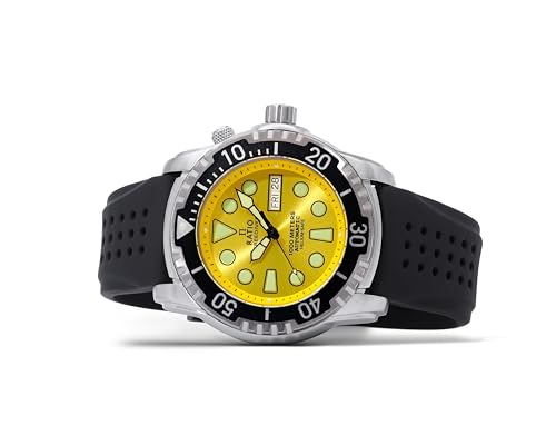 Image of RATIO FreeDiver Helium-Safe Dive Watch Sapphire Crystal Automatic Diver Watch 1000M Water Resistant Diving Watch for Men (White)
