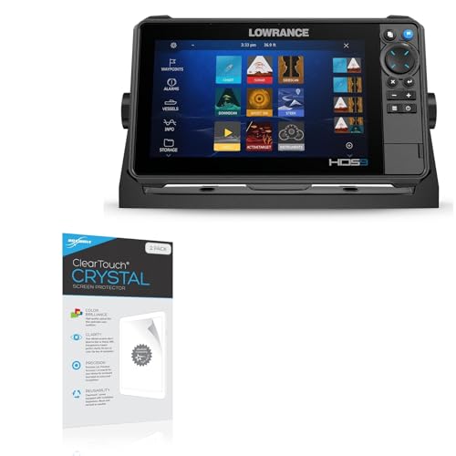 BoxWave Screen Protector Compatible with Lowrance HDS PRO 9 - ClearTouch Crystal (2-Pack), HD Film Skin - Shields from Scratches