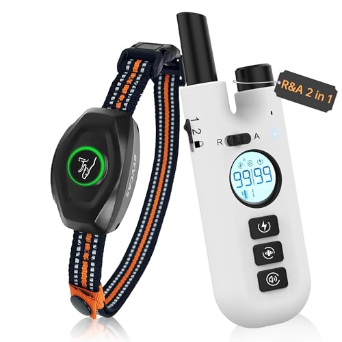 Bark Collar with Remote 2-in-1 Shock Collar for Dogs (15-120lbs)