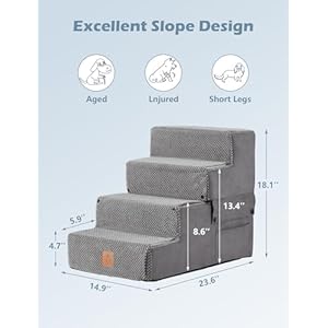 Dog-Stairs-for-High-Beds-and-Couch-Wide-Dog-Stairs-for-Small-Dogs-4-Step-Dog-Ramp-for-Bed-18-H-for-MediumSmall-Dogs-and-Old-Cats-Non-Slip-Folding-Pet-Steps-Portable-Dog-Stairs-for-Dogs-and-Cats - Cucciolini Doodles   Dog-Stairs-for-High-Beds-and-Couch-Wide-Dog-Stairs-for-Small-Dogs-4-Step-Dog-Ramp-for-Bed-18-H-for-MediumSmall-Dogs-and-Old-Cats-Non-Slip-Folding-Pet-Steps-Portable-Dog-Stairs-for-Dogs-and-Cats