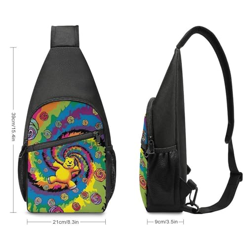 Bolsa cruzada para pecho deportiva resistente y ajustable miniatura 2