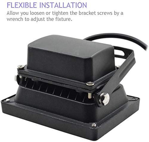 Glw 10W Led Flood Light 12V Ac Or Dc Warm White Waterproof Outdoor Lights 750Lm 80W Halogen Bulb Equivalent Black Case For Trees Yard (10 Pack) #TOP3