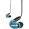 Shure SE215 Wired Sound Isolating Earbuds, Clear Sound, Single Driver, Secure in-Ear Fit, Detachable Cable, Durable Quality, Compatible with Apple & Android Devices - Blue