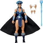 Masters of the Universe Masterverse Figurine d'action de 7 po, Evil-Lyn de New Eternia, Sorcière méchante Motu, 30 articulations, Bâton avec orbe.