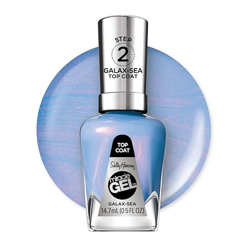 Sally Hansen Miracle Gel, Galax-sea IV, Nagellack Top Coat, spezielle Farbeffekte, UV-Lampe wird nicht benötigt, 15 ml