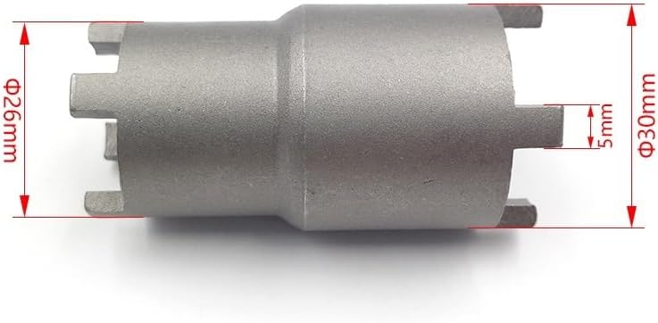 Double-headed Clutch Tool Four-jaw Socket Wrench 26mm 30mm Compatible With ATV UTV And Cars Motorcycle Clutch Lock Nut Remover