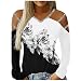 HHOP Damen Tshirt große größen Damen Oberteile Glitzer Kleidung Damen Sommer Oberteile Oberteil Oberteile Damen elegant Oversize Bluse Spitzen Pullover Tshirt falter