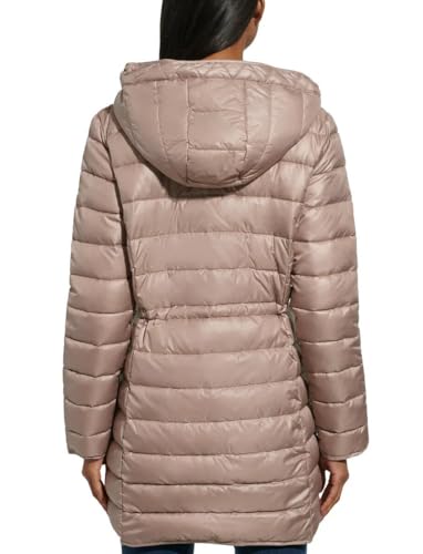 Kenneth Cole Women's Hooded Quilted Long Puffer Jacket Coat3
