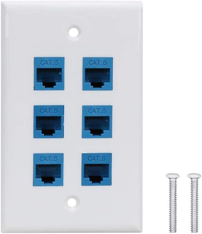 Clipsal 2000 plaque murale compatible LAN Jack RJ45 Cat6 Ethernet