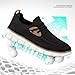 Mens Casual Loafers Shoes Slip On Fashion Walking Dress Sneakers Business Oxfords Work Lightweight Soft Sole Zapatos Black/White