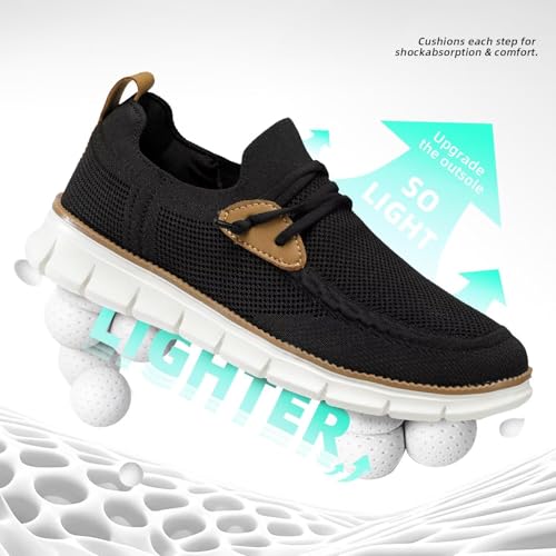 Image of Mens Casual Loafers Shoes Slip On Fashion Walking Dress Sneakers Business Oxfords Work Lightweight Soft Sole Zapatos