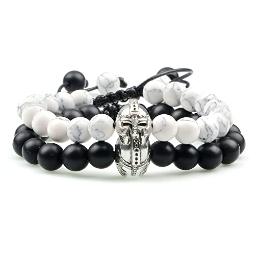 Bracelet de perles de lave oeil tiger stone crown courant bracelets pour hommes