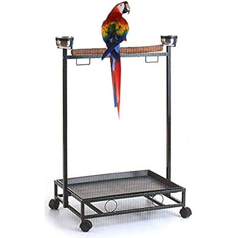 Mcage Large Wrought Iron Parrot Play Stand Cover