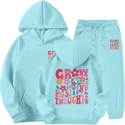 Survêtement hiver polaire fille chaud ensemble à capuche thermique et imprimé