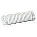 Katzco Nylon Rope Twisted Solid Braided - 1 Roll of 3/8 Inch x 50 Feet Rope - for Camping, Sports and Outdoors, Construction, Moving, Furniture, Towing, Wheels and Axles, Boat Docks, and Fishing