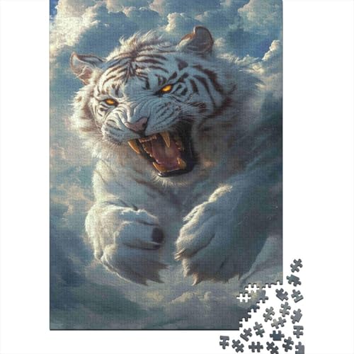 Puzzle de tigre blanco de 1000 piezas: el regalo perfecto de 70x50 cm