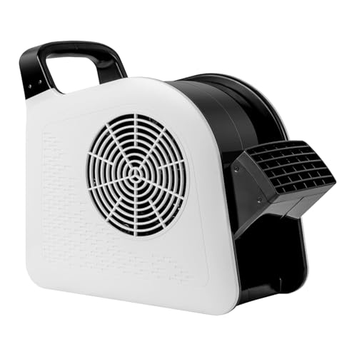 TANGZON Centrifugal Air Mover Carpet Dryer Floor Fan with 3 Speed Settings & 185 Pivoting Head Portable Blower and Dryer for Gym Floor Garage Shop