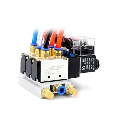 Vanne 5 voies 2 positions 4V110 DC24V à commutation rapide pour gaz