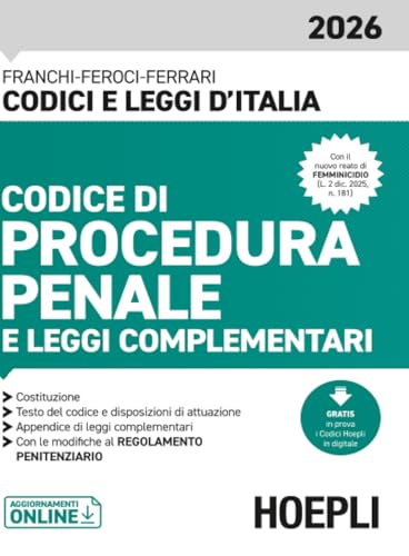  Codice di Procedura penale e leggi complementari 2026