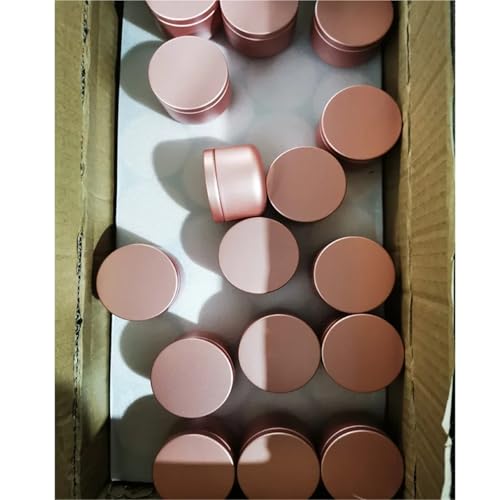 Recipientes de metal para cremas y fabricación de velas artesanales 6