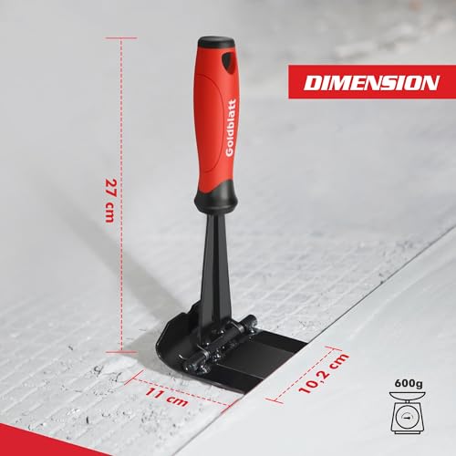 Goldblatt Brecheisen, Trim Puller, Multitool zum Entfernen von Zierleisten für gewerbliche Arbeiten, zum Entfernen von Fußleisten, Zierleisten, Verkleidungen und Bodenbelägen sowie zum Umbau