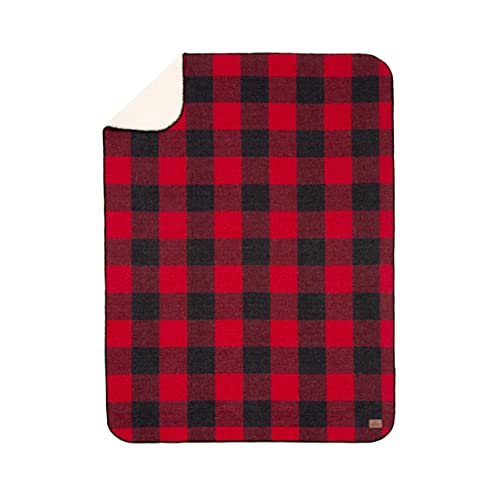 Pendleton 01297 Plaid Sherpa Cotton Throw Blanket Soft Plush Blanket Cozy Throw For Living Room Couch Sofa Or Chair Warm Cotton Blankets, 70 X 50-Inch, Rob Roy #TOP1