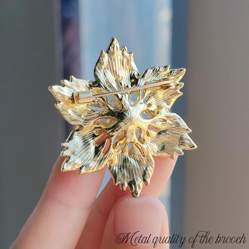 Image of Brooch Pins For Women Fashion Elegant Brooches Lapel Badges Coat Sweater Scarves Shawl Dress Accessory Wedding Party Prom Jewelry