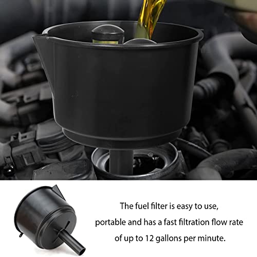 Image of AF15CB Portable Conductive Fuel Filter - 12 GPM Heavy Duty Oil Water Separator Universal Oil Filter Funnel with Screen for Automobile Motorcycle Car ATV RV SUV Boat Tractor Engine & Transmission