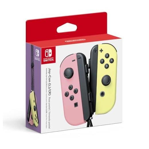 Nintendo, Controle Nintendo Switch, Joy-Con Rosa e Amarelo, Tons Pastéis
