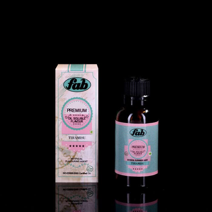 Fab Premium Oil Soluble Flavor Tiramisu Pure Indulgence for Cake/Cupcake/Sweet/Chocolate/Cookies for adults/kids for festival/birthday/party 30 ml