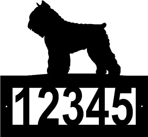 Custom Crafted Bouviers DES Flandres Steel Address Sign