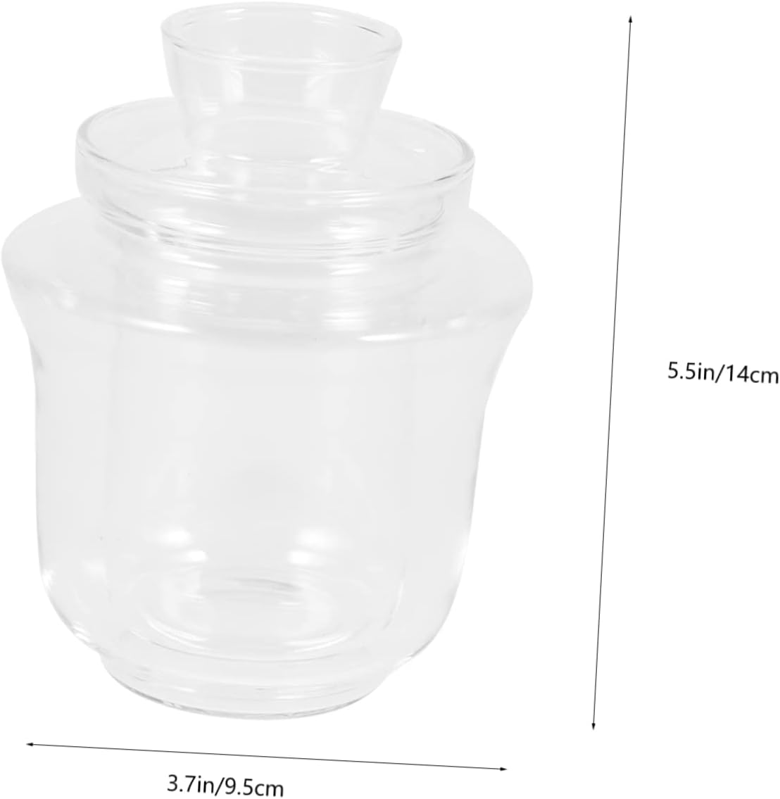 Cabilock 1set Glass Sake Warmer - Tea Warmer for Home Use Design for Wine and Tea for Housewarming and Parties